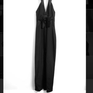 Marchesa Notte Black Silk Dress